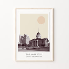 Springfield Poster Print, Springfield Travel Poster, Springfield Minimalistic Wall Art, Springfield, Illinois, United States 1868249642
