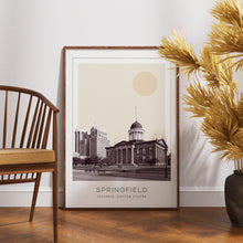 Springfield Poster Print, Springfield Travel Poster, Springfield Minimalistic Wall Art, Springfield, Illinois, United States 1868249642