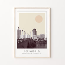 Springfield Poster Print, Springfield Travel Poster, Springfield Minimalistic Wall Art, Springfield, Massachusetts, United States 1868246570
