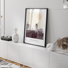 Springfield Poster Print, Springfield Travel Poster, Springfield Minimalistic Wall Art, Springfield, Massachusetts, United States 1868246570