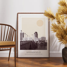 Springfield Poster Print, Springfield Travel Poster, Springfield Minimalistic Wall Art, Springfield, Massachusetts, United States 1868246570