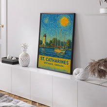 St. Catharines Poster Print, St. Catharines Travel 1 Poster, St. Catharines Van Gogh Style Wall Art, St. Catharines, Ontario, Canada