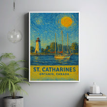 St. Catharines Poster Print, St. Catharines Travel 1 Poster, St. Catharines Van Gogh Style Wall Art, St. Catharines, Ontario, Canada