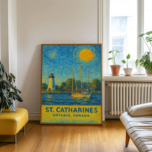 St. Catharines Poster Print, St. Catharines Travel 1 Poster, St. Catharines Van Gogh Style Wall Art, St. Catharines, Ontario, Canada