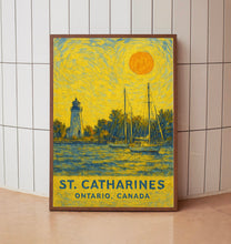 St. Catharines Poster Print, St. Catharines Travel Poster, St. Catharines Van Gogh Style Wall Art, St. Catharines, Ontario, Canada