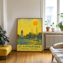 St. Catharines Poster Print, St. Catharines Travel Poster, St. Catharines Van Gogh Style Wall Art, St. Catharines, Ontario, Canada