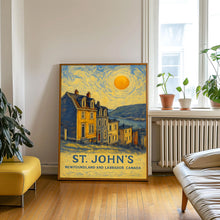 St. John_s Poster Print, St. John_s Travel Poster, St. John_s Van Gogh Style Wall Art, St. John_s, Newfoundland and Labrador, Canada