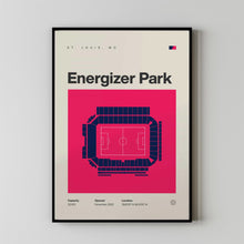 St. Louis City SC Poster, Energizer Park Stadium Print, Mid Century Modern Football Pos-CZUD11