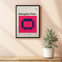 St. Louis City SC Poster, Energizer Park Stadium Print, Mid Century Modern Football Pos-CZUD11