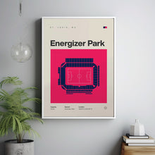 St. Louis City SC Poster, Energizer Park Stadium Print, Mid Century Modern Football Pos-CZUD11