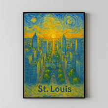 St Louis USA, Anime Cityscape, Canvas,Poster, City Art Print, Minimalist Anime Style, City Illustration, Wall Art, Home Decor