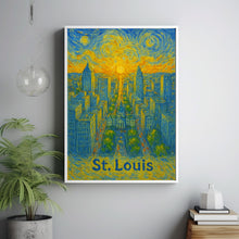 St Louis USA, Anime Cityscape, Canvas,Poster, City Art Print, Minimalist Anime Style, City Illustration, Wall Art, Home Decor