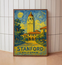 Stanford University Travel Poster, Stanford Travel Wall Art, California Stanford Wall Art, University Campus Travel Wall Decor