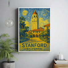Stanford University Travel Poster, Stanford Travel Wall Art, California Stanford Wall Art, University Campus Travel Wall Decor