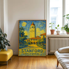 Stanford University Travel Poster, Stanford Travel Wall Art, California Stanford Wall Art, University Campus Travel Wall Decor