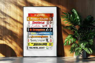 Stanley Kubrick VHS Movie Poster Nostalgic Minimalist Retro Film Wall Art Print Gift 1586485399
