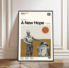 Star Wars A New Hope - Minimalist Movie Poster Art Print 4379001321 8167