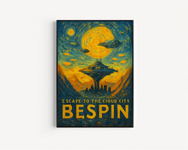 Star Wars Bespin Travel Poster, Retro Travel Print, Tatooine Hoth Endor A New Hope Empire Strikes Back, Star Wars Original Trilogy Prints1
