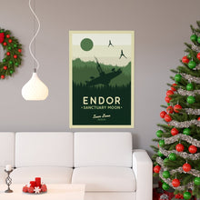Star Wars Endor Art Print Sanctuary Moon Minimalist Poster 1184689117