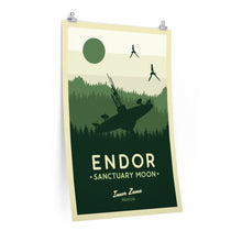 Star Wars Endor Art Print Sanctuary Moon Minimalist Poster 1184689117