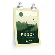 Star Wars Endor Art Print Sanctuary Moon Minimalist Poster 1184689117