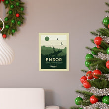 Star Wars Endor Art Print Sanctuary Moon Minimalist Poster 1184689117