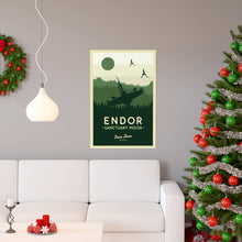 Star Wars Endor Art Print Sanctuary Moon Minimalist Poster 1184689117