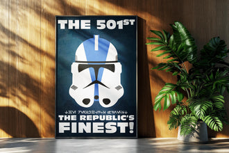 Star Wars Movie Poster Clone Trooper 501st Retro Propaganda Sci-Fi Wall Art Print Gift 1159283974
