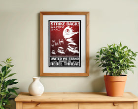 Star Wars Movie Poster Galactic Empire Retro Propaganda Sci-Fi Wall Art Print Gift 1173211229