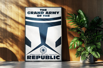 Star Wars Movie Poster Republic Clone Trooper Army Retro Propaganda Sci-Fi Wall Art Print Gift 1173236897