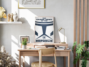 Star Wars Movie Poster Republic Clone Trooper Army Retro Propaganda Sci-Fi Wall Art Print Gift 1173236897