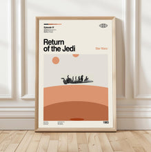 Star Wars Return of the Jedi Poster, Sci-fi Wall Art, Mid-Century Modern Art, Minimalist Print 4427313672