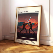 Star Wars Revenge of the Sith, Star Wars Poster, Star Wars Trilogy, Minimal Movie Poster, Movie Poster, Star Wars Gift, Gift for Him, Sith 1586430231