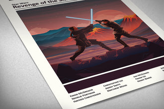 Star Wars Revenge of the Sith, Star Wars Poster, Star Wars Trilogy, Minimal Movie Poster, Movie Poster, Star Wars Gift, Gift for Him, Sith 1586430231