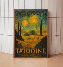 Star Wars Tatooine Travel Poster, Retro Travel Print, Bespin Hoth Endor A New Hope Empire Strikes Back, Star Wars Original Trilogy Prints2 copy