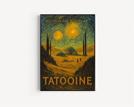 Star Wars Tatooine Travel Poster, Retro Travel Print, Bespin Hoth Endor A New Hope Empire Strikes Back, Star Wars Original Trilogy Prints2 copy