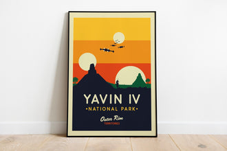 Star Wars Yavin IV Travel Poster, Star Wars Galaxy Posters, Star Wars Yavin Art Prints, Yavin IV Wall Art, Star Wars Gift, Star Wars Decor 1300422141