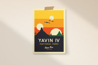 Star Wars Yavin IV Travel Poster, Star Wars Galaxy Posters, Star Wars Yavin Art Prints, Yavin IV Wall Art, Star Wars Gift, Star Wars Decor 1300422141