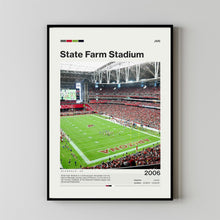 State Farm Stadium Poster, Arizona Cardinals Poster Print, NFL Stadium Poster, Football Fan Gift Print