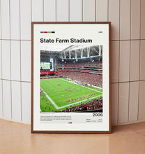 State Farm Stadium Poster, Arizona Cardinals Poster Print, NFL Stadium Poster, Football Fan Gift Print