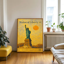 Statue of Liberty Poster, Minimalist, Helvetica, Mid-Century Modern, Statue of Liberty Travel Print, Statue of Liberty Wall Art, NYC Art