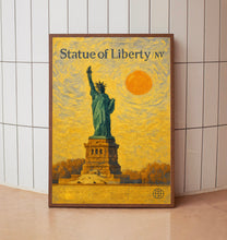 Statue of Liberty Poster, Minimalist, Helvetica, Mid-Century Modern, Statue of Liberty Travel Print, Statue of Liberty Wall Art, NYC Art