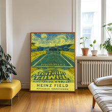 Steelers NFL  Heinz Field  11 x 17 inches  Black and White  Poster
