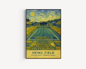 Steelers NFL  Heinz Field  Black and White  Poster