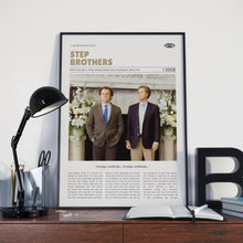 Step Brothers, Adam McKay, Retro Movie Poster, Custom Movie Poster Print 4421169972