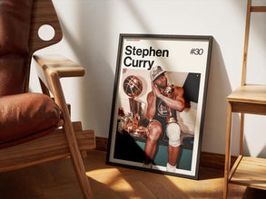 Stephen Curry Poster, Curry Golden State Warriors Wall Art, Framed NBA Print, Basketball Decor, Sports Artwork, Steph Curry 4363850202