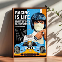 Steve McQueen Racing Poster Vintage Travel Wall Art 1777707006