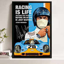 Steve McQueen Racing Poster Vintage Travel Wall Art 1777707006