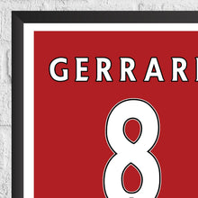 Steven Gerrard Liverpool Legend Stats Football Print, gift for Liverpool fan 874527384
