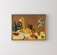 Still Life with parrot by Frida Kahlo print, Frida Kahlo exhibition poster, Frida Kahlo art wall decor, Frida Kahlo home decor, Gift Idea 1466561553
